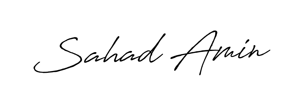 It looks lik you need a new signature style for name Sahad Amin. Design unique handwritten (Antro_Vectra_Bolder) signature with our free signature maker in just a few clicks. Sahad Amin signature style 7 images and pictures png