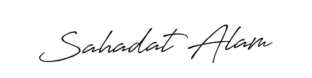 It looks lik you need a new signature style for name Sahadat Alam. Design unique handwritten (Antro_Vectra_Bolder) signature with our free signature maker in just a few clicks. Sahadat Alam signature style 7 images and pictures png