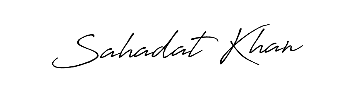 Make a beautiful signature design for name Sahadat Khan. Use this online signature maker to create a handwritten signature for free. Sahadat Khan signature style 7 images and pictures png