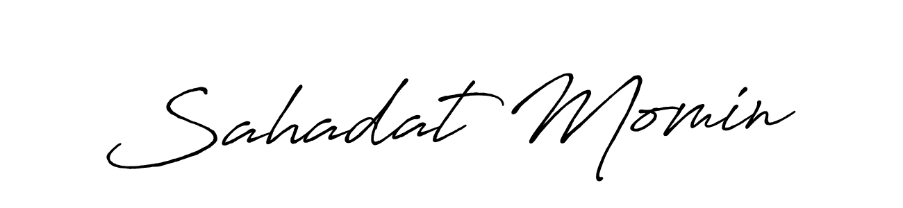 You can use this online signature creator to create a handwritten signature for the name Sahadat Momin. This is the best online autograph maker. Sahadat Momin signature style 7 images and pictures png