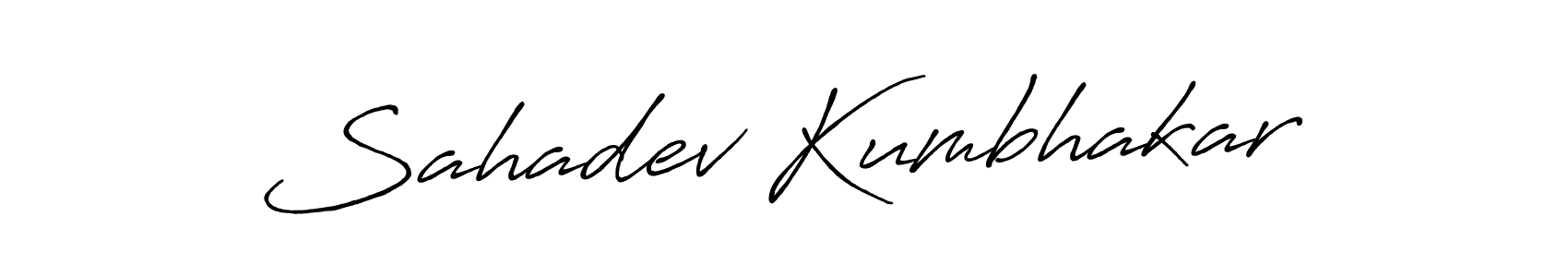 Make a short Sahadev Kumbhakar signature style. Manage your documents anywhere anytime using Antro_Vectra_Bolder. Create and add eSignatures, submit forms, share and send files easily. Sahadev Kumbhakar signature style 7 images and pictures png