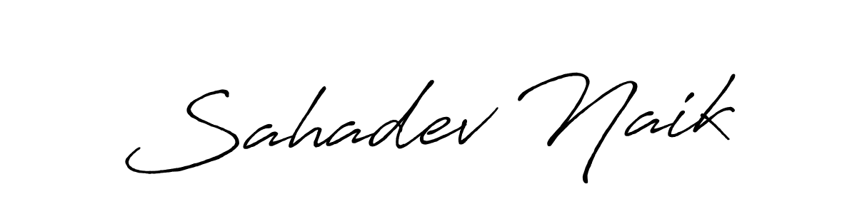 It looks lik you need a new signature style for name Sahadev Naik. Design unique handwritten (Antro_Vectra_Bolder) signature with our free signature maker in just a few clicks. Sahadev Naik signature style 7 images and pictures png