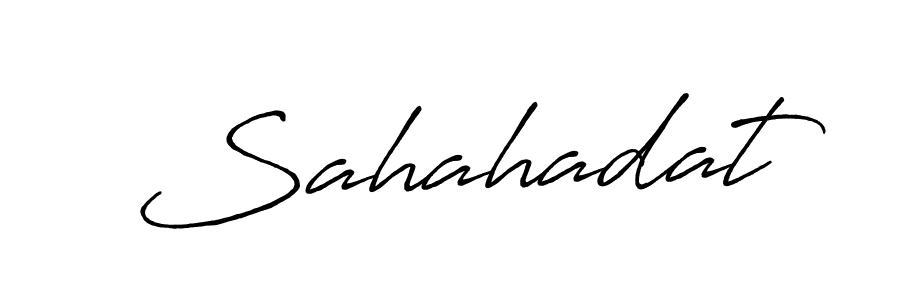 Make a beautiful signature design for name Sahahadat. With this signature (Antro_Vectra_Bolder) style, you can create a handwritten signature for free. Sahahadat signature style 7 images and pictures png