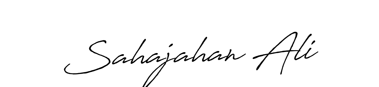 Also You can easily find your signature by using the search form. We will create Sahajahan Ali name handwritten signature images for you free of cost using Antro_Vectra_Bolder sign style. Sahajahan Ali signature style 7 images and pictures png