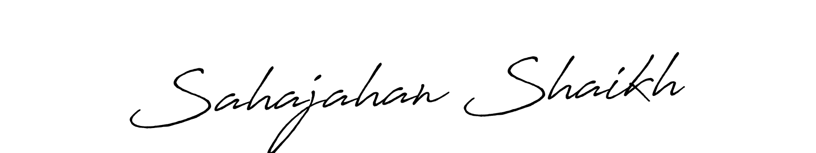 Sahajahan Shaikh stylish signature style. Best Handwritten Sign (Antro_Vectra_Bolder) for my name. Handwritten Signature Collection Ideas for my name Sahajahan Shaikh. Sahajahan Shaikh signature style 7 images and pictures png