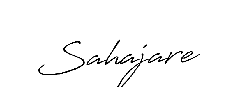 The best way (Antro_Vectra_Bolder) to make a short signature is to pick only two or three words in your name. The name Sahajare include a total of six letters. For converting this name. Sahajare signature style 7 images and pictures png