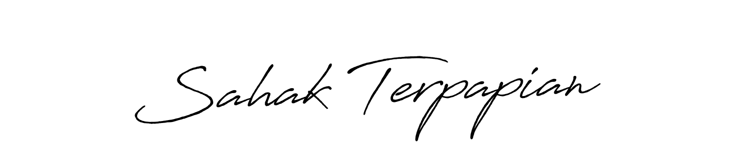 How to make Sahak Terpapian signature? Antro_Vectra_Bolder is a professional autograph style. Create handwritten signature for Sahak Terpapian name. Sahak Terpapian signature style 7 images and pictures png