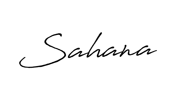 Use a signature maker to create a handwritten signature online. With this signature software, you can design (Antro_Vectra_Bolder) your own signature for name Sahana. Sahana signature style 7 images and pictures png