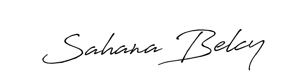 Make a beautiful signature design for name Sahana Belcy. Use this online signature maker to create a handwritten signature for free. Sahana Belcy signature style 7 images and pictures png