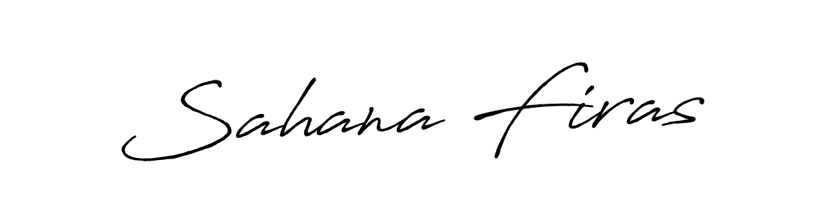 Sahana Firas stylish signature style. Best Handwritten Sign (Antro_Vectra_Bolder) for my name. Handwritten Signature Collection Ideas for my name Sahana Firas. Sahana Firas signature style 7 images and pictures png