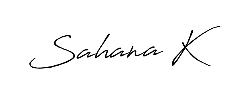 Also we have Sahana K name is the best signature style. Create professional handwritten signature collection using Antro_Vectra_Bolder autograph style. Sahana K signature style 7 images and pictures png