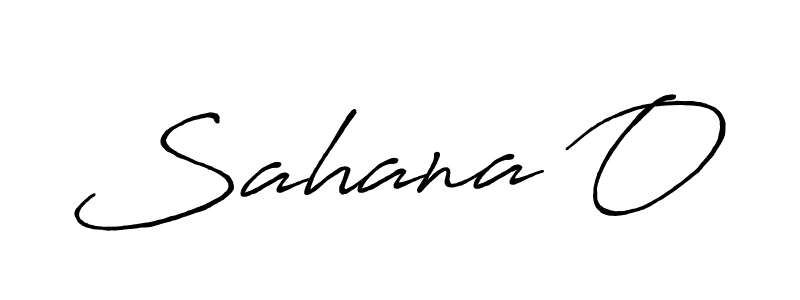 Make a beautiful signature design for name Sahana O. With this signature (Antro_Vectra_Bolder) style, you can create a handwritten signature for free. Sahana O signature style 7 images and pictures png