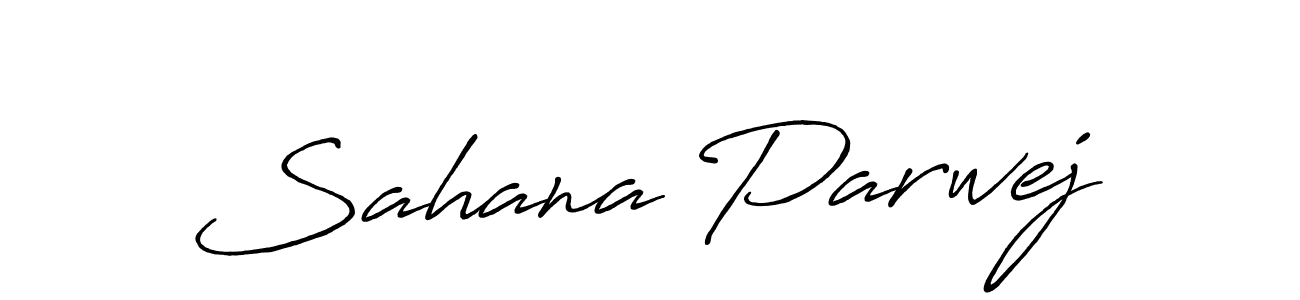 if you are searching for the best signature style for your name Sahana Parwej. so please give up your signature search. here we have designed multiple signature styles  using Antro_Vectra_Bolder. Sahana Parwej signature style 7 images and pictures png