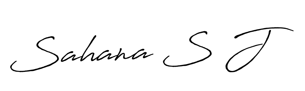 Also we have Sahana S J name is the best signature style. Create professional handwritten signature collection using Antro_Vectra_Bolder autograph style. Sahana S J signature style 7 images and pictures png