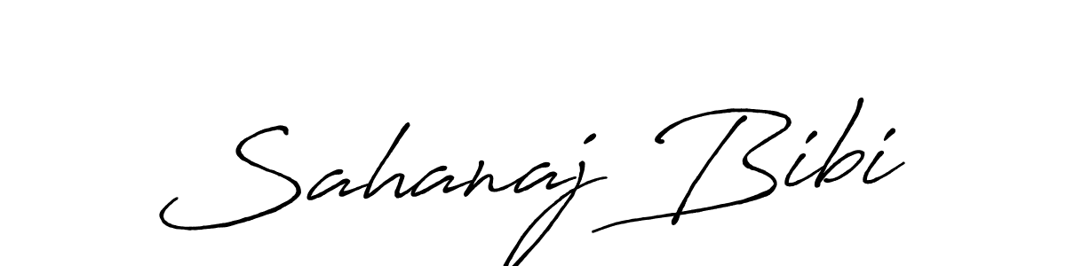 Sahanaj Bibi stylish signature style. Best Handwritten Sign (Antro_Vectra_Bolder) for my name. Handwritten Signature Collection Ideas for my name Sahanaj Bibi. Sahanaj Bibi signature style 7 images and pictures png