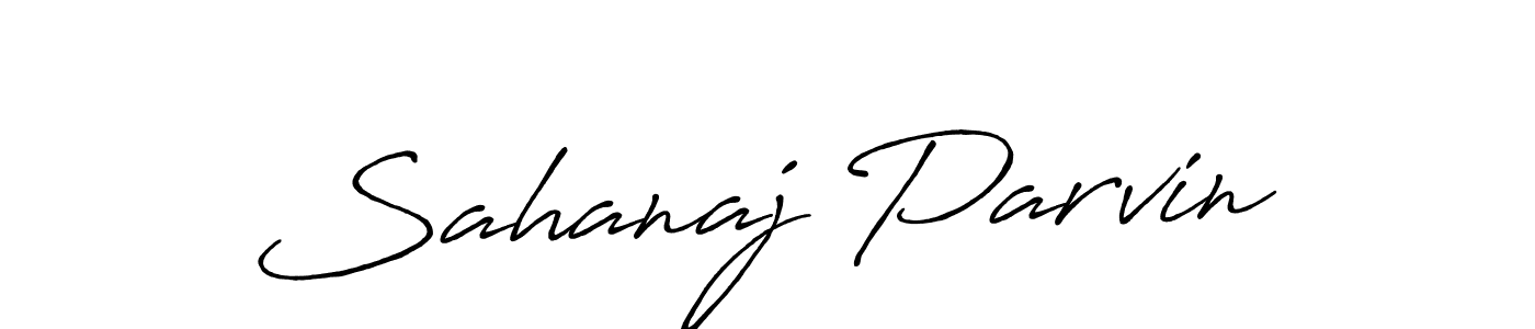 Use a signature maker to create a handwritten signature online. With this signature software, you can design (Antro_Vectra_Bolder) your own signature for name Sahanaj Parvin. Sahanaj Parvin signature style 7 images and pictures png