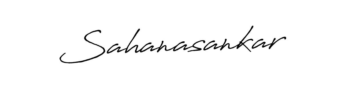 How to make Sahanasankar signature? Antro_Vectra_Bolder is a professional autograph style. Create handwritten signature for Sahanasankar name. Sahanasankar signature style 7 images and pictures png