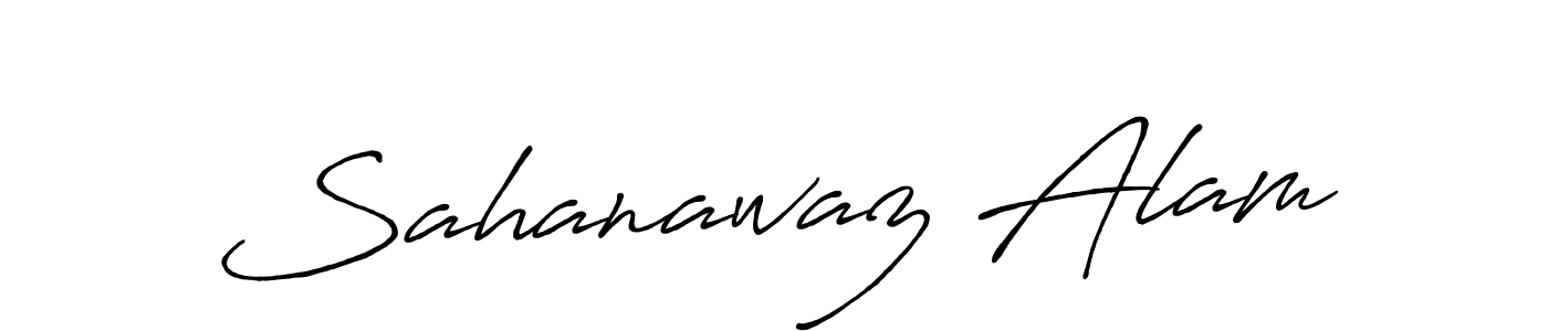 Use a signature maker to create a handwritten signature online. With this signature software, you can design (Antro_Vectra_Bolder) your own signature for name Sahanawaz Alam. Sahanawaz Alam signature style 7 images and pictures png