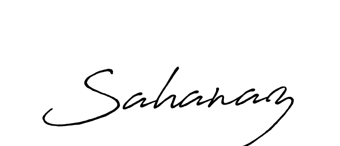 Sahanaz stylish signature style. Best Handwritten Sign (Antro_Vectra_Bolder) for my name. Handwritten Signature Collection Ideas for my name Sahanaz. Sahanaz signature style 7 images and pictures png