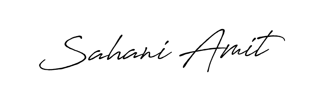 Design your own signature with our free online signature maker. With this signature software, you can create a handwritten (Antro_Vectra_Bolder) signature for name Sahani Amit. Sahani Amit signature style 7 images and pictures png