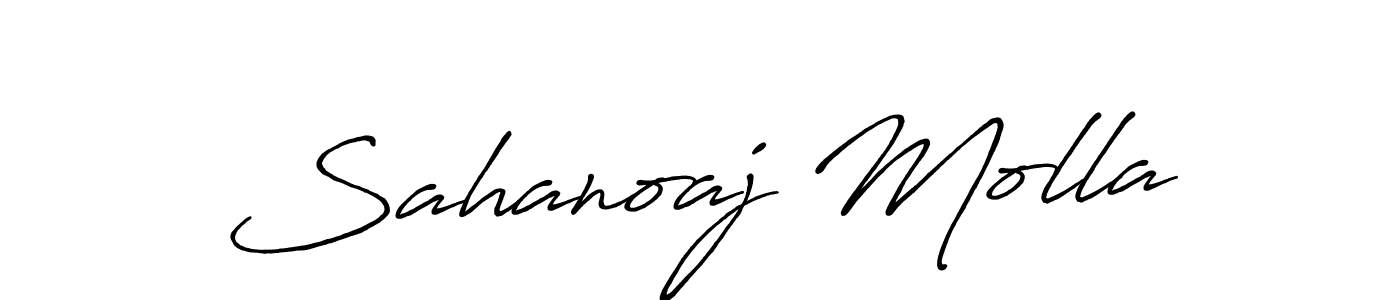 You should practise on your own different ways (Antro_Vectra_Bolder) to write your name (Sahanoaj Molla) in signature. don't let someone else do it for you. Sahanoaj Molla signature style 7 images and pictures png