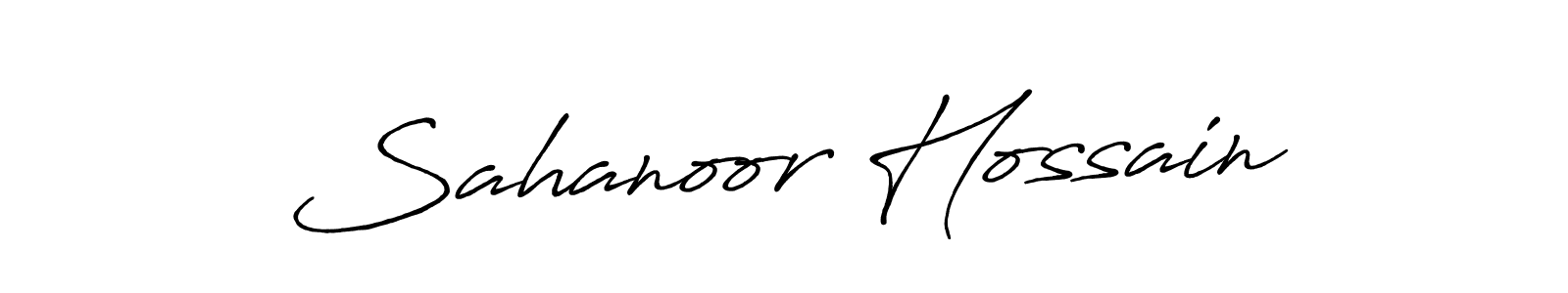 Use a signature maker to create a handwritten signature online. With this signature software, you can design (Antro_Vectra_Bolder) your own signature for name Sahanoor Hossain. Sahanoor Hossain signature style 7 images and pictures png