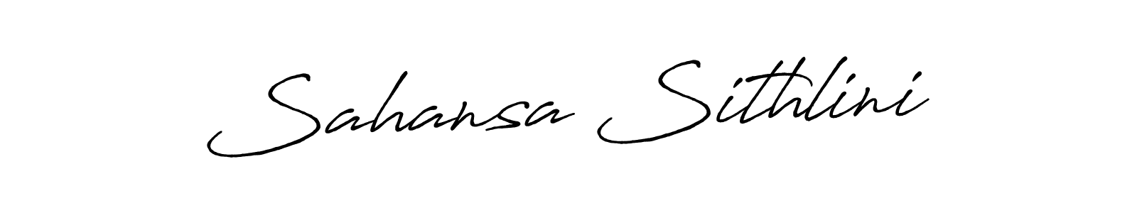 Make a beautiful signature design for name Sahansa Sithlini. With this signature (Antro_Vectra_Bolder) style, you can create a handwritten signature for free. Sahansa Sithlini signature style 7 images and pictures png