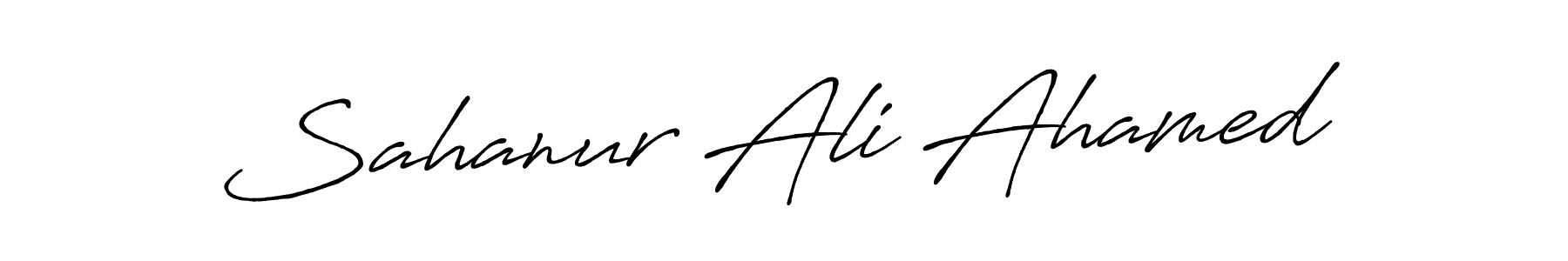 Make a short Sahanur Ali Ahamed signature style. Manage your documents anywhere anytime using Antro_Vectra_Bolder. Create and add eSignatures, submit forms, share and send files easily. Sahanur Ali Ahamed signature style 7 images and pictures png