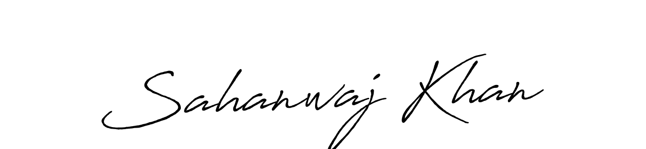 Design your own signature with our free online signature maker. With this signature software, you can create a handwritten (Antro_Vectra_Bolder) signature for name Sahanwaj Khan. Sahanwaj Khan signature style 7 images and pictures png