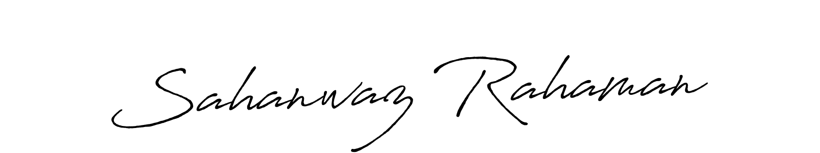 Sahanwaz Rahaman stylish signature style. Best Handwritten Sign (Antro_Vectra_Bolder) for my name. Handwritten Signature Collection Ideas for my name Sahanwaz Rahaman. Sahanwaz Rahaman signature style 7 images and pictures png