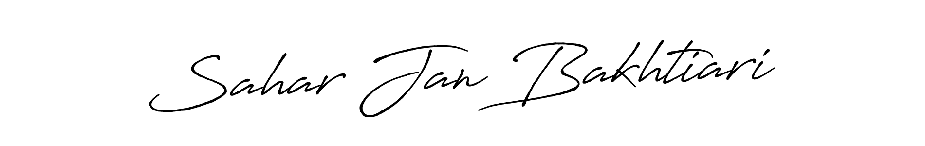 Also You can easily find your signature by using the search form. We will create Sahar Jan Bakhtiari name handwritten signature images for you free of cost using Antro_Vectra_Bolder sign style. Sahar Jan Bakhtiari signature style 7 images and pictures png