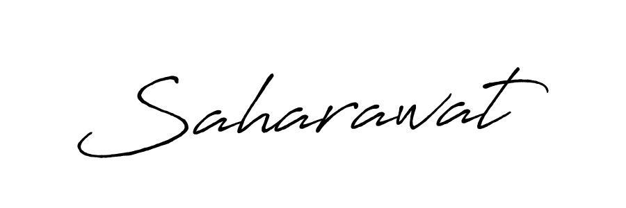 Make a beautiful signature design for name Saharawat. With this signature (Antro_Vectra_Bolder) style, you can create a handwritten signature for free. Saharawat signature style 7 images and pictures png
