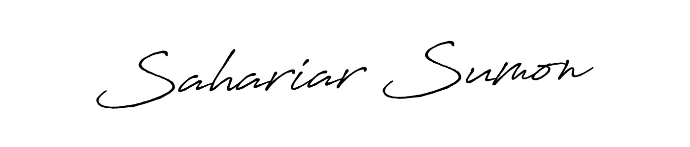 Antro_Vectra_Bolder is a professional signature style that is perfect for those who want to add a touch of class to their signature. It is also a great choice for those who want to make their signature more unique. Get Sahariar Sumon name to fancy signature for free. Sahariar Sumon signature style 7 images and pictures png
