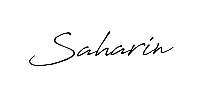 Make a beautiful signature design for name Saharin. Use this online signature maker to create a handwritten signature for free. Saharin signature style 7 images and pictures png