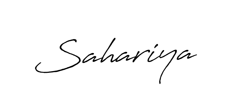 How to make Sahariya signature? Antro_Vectra_Bolder is a professional autograph style. Create handwritten signature for Sahariya name. Sahariya signature style 7 images and pictures png