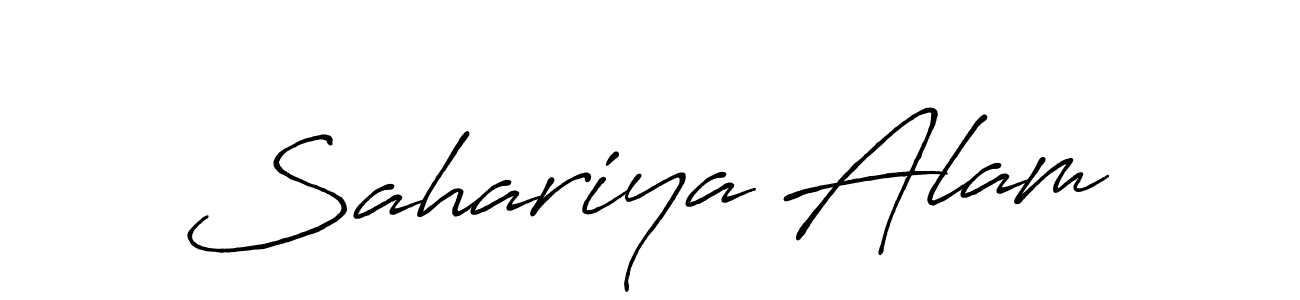 It looks lik you need a new signature style for name Sahariya Alam. Design unique handwritten (Antro_Vectra_Bolder) signature with our free signature maker in just a few clicks. Sahariya Alam signature style 7 images and pictures png
