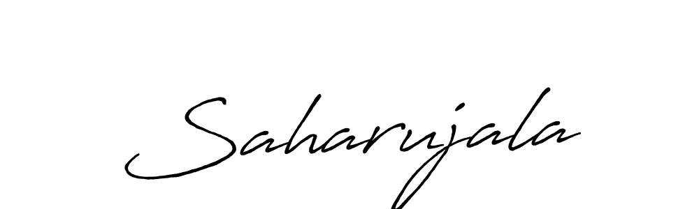 Make a beautiful signature design for name Saharujala. With this signature (Antro_Vectra_Bolder) style, you can create a handwritten signature for free. Saharujala signature style 7 images and pictures png