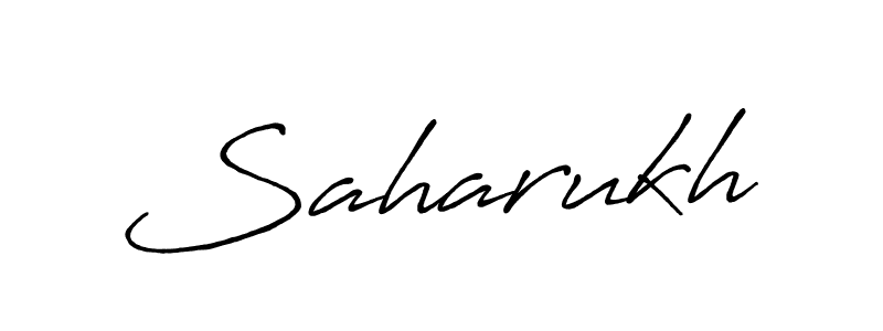 Make a beautiful signature design for name Saharukh. Use this online signature maker to create a handwritten signature for free. Saharukh signature style 7 images and pictures png