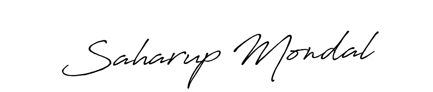 How to make Saharup Mondal signature? Antro_Vectra_Bolder is a professional autograph style. Create handwritten signature for Saharup Mondal name. Saharup Mondal signature style 7 images and pictures png