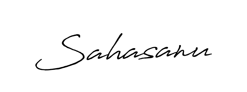 Make a beautiful signature design for name Sahasanu. Use this online signature maker to create a handwritten signature for free. Sahasanu signature style 7 images and pictures png