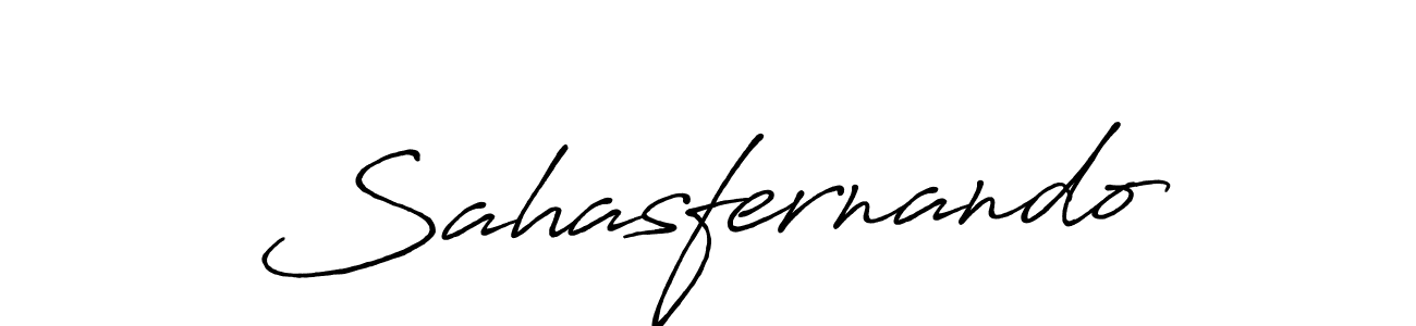 Design your own signature with our free online signature maker. With this signature software, you can create a handwritten (Antro_Vectra_Bolder) signature for name Sahasfernando. Sahasfernando signature style 7 images and pictures png