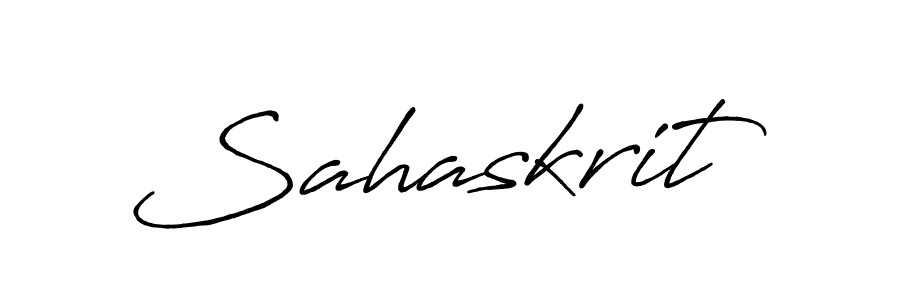 Create a beautiful signature design for name Sahaskrit. With this signature (Antro_Vectra_Bolder) fonts, you can make a handwritten signature for free. Sahaskrit signature style 7 images and pictures png