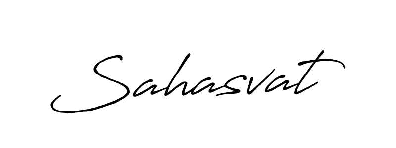 Create a beautiful signature design for name Sahasvat. With this signature (Antro_Vectra_Bolder) fonts, you can make a handwritten signature for free. Sahasvat signature style 7 images and pictures png