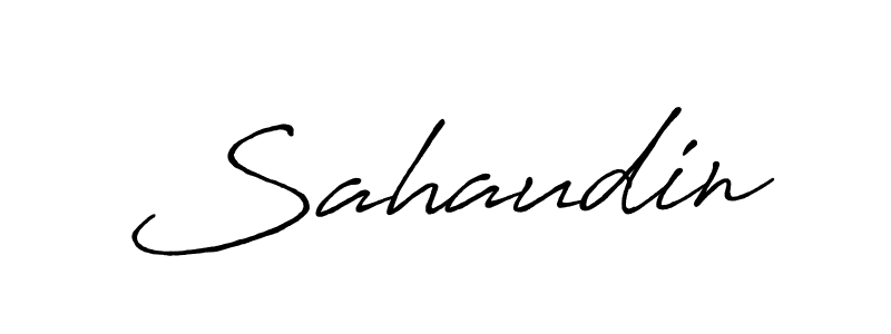 Once you've used our free online signature maker to create your best signature Antro_Vectra_Bolder style, it's time to enjoy all of the benefits that Sahaudin name signing documents. Sahaudin signature style 7 images and pictures png