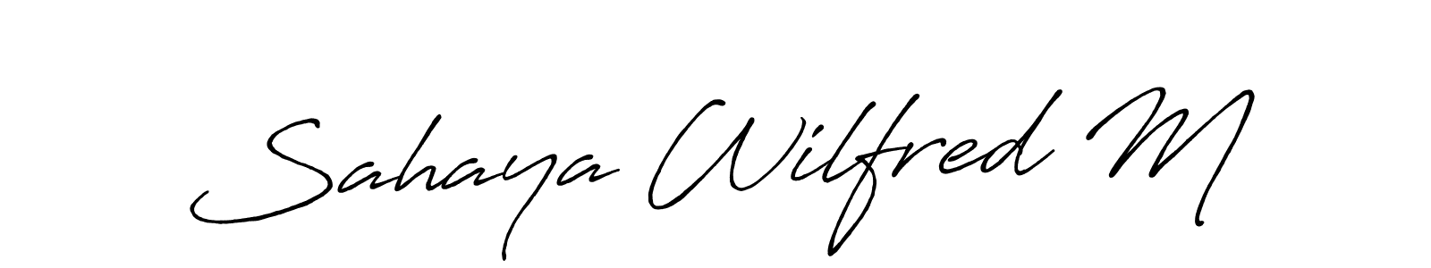 Best and Professional Signature Style for Sahaya Wilfred M. Antro_Vectra_Bolder Best Signature Style Collection. Sahaya Wilfred M signature style 7 images and pictures png