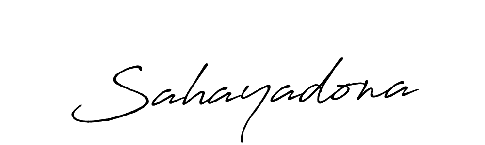 Here are the top 10 professional signature styles for the name Sahayadona. These are the best autograph styles you can use for your name. Sahayadona signature style 7 images and pictures png