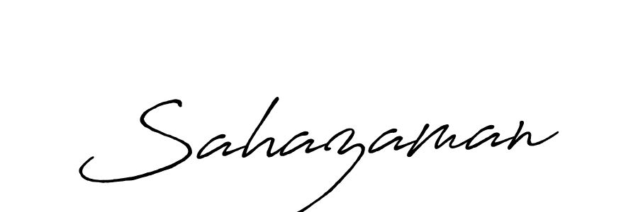 Also we have Sahazaman name is the best signature style. Create professional handwritten signature collection using Antro_Vectra_Bolder autograph style. Sahazaman signature style 7 images and pictures png