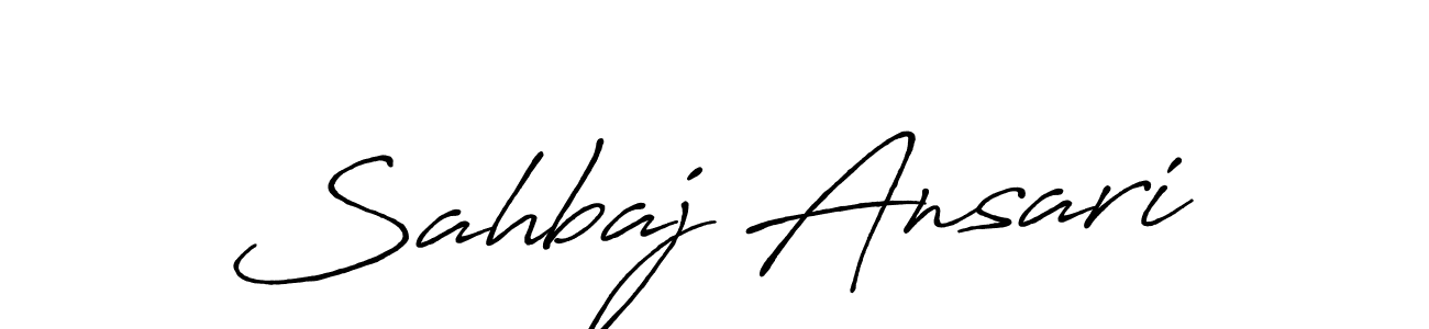 Also we have Sahbaj Ansari name is the best signature style. Create professional handwritten signature collection using Antro_Vectra_Bolder autograph style. Sahbaj Ansari signature style 7 images and pictures png