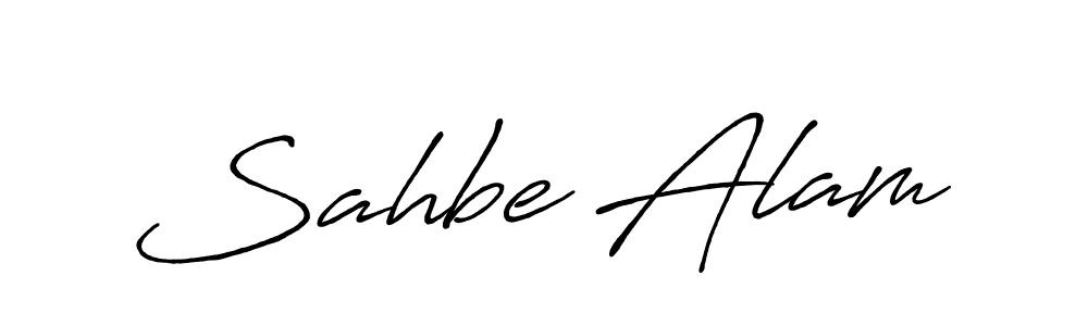 It looks lik you need a new signature style for name Sahbe Alam. Design unique handwritten (Antro_Vectra_Bolder) signature with our free signature maker in just a few clicks. Sahbe Alam signature style 7 images and pictures png