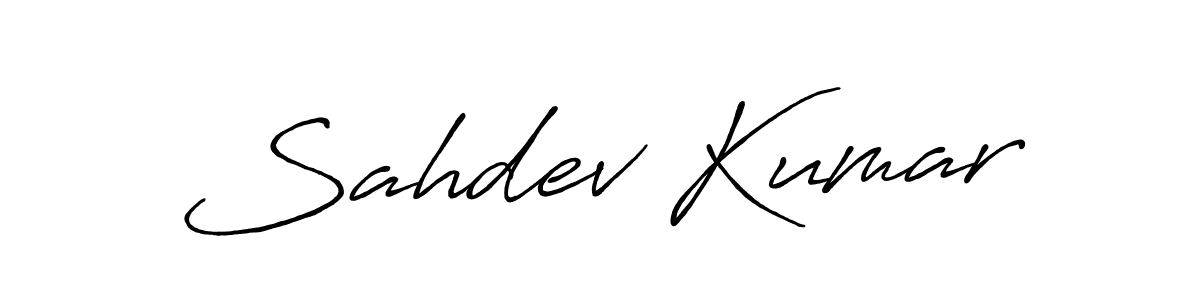 Also You can easily find your signature by using the search form. We will create Sahdev Kumar name handwritten signature images for you free of cost using Antro_Vectra_Bolder sign style. Sahdev Kumar signature style 7 images and pictures png